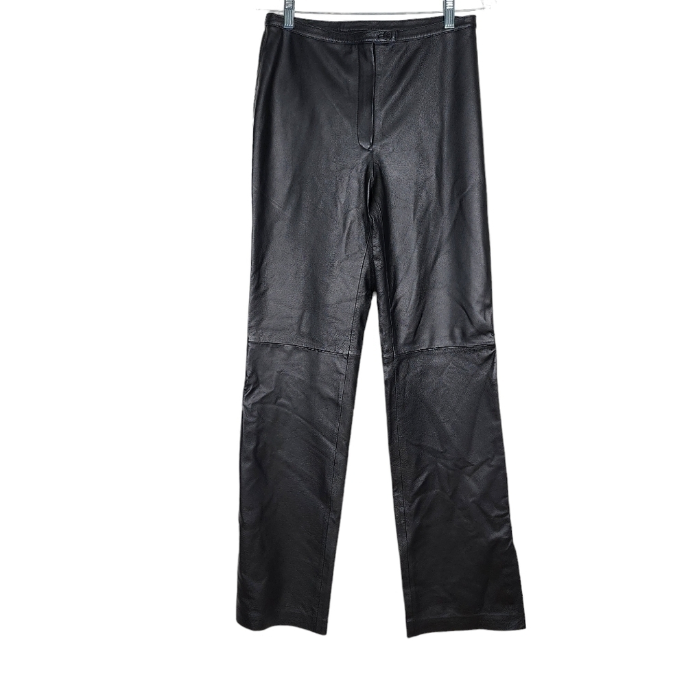 NEWPORT NEWS EASY STYLE 100% LEATHER PANTS